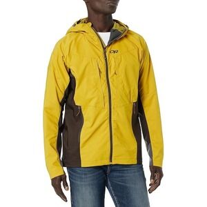 Outdoor Research Men's Small San Juan Jacket Yellow and Brown‎